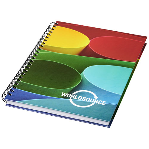 Carnet publicitaire avec couverture rigide A4 Blanc / Noir